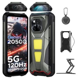 DOOGEE V Max Play Phone with projector, battery 20500mAh, double camping lamp, 36 GB of RAM (16 + 20), 512