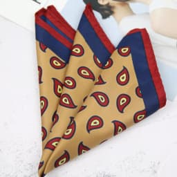 33cm Oversized Men's Pocket Square Polka Dot Red Floral Print Handkerchief Chest Towel Paisley Suits Wedding Gentlemen Hankies