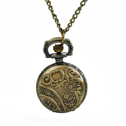 Bronze Delicate Deer Clamshell Pocket Watch Necklace Small Pocket Watch Gift Pocket Cheap Children's Toys