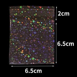 20/50pcs Clear Flash Star Self-adhesive Bags Holographic Laser Pouch for DIY Jewelry Package Badge Gift Sample Candy Plastic Bag