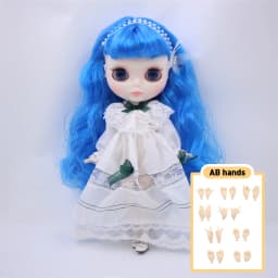 ICY DBS Blyth 1/6 bjd dolls joint body custom face colorful hair Contains clothing and shoes special