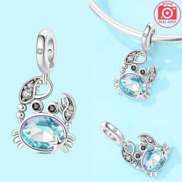 925 Sterling Silver Ocean Series Blue Turtle Starfish Shell Fit Original Bracelet Charms for Women diy Fine Jewelry Gifts
