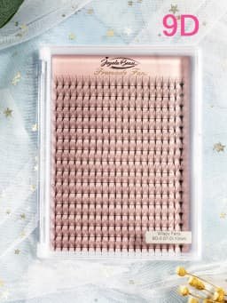 Goddess Wispy Premade Volume Fans 9D/13D Individual Lashes Extension Pointy Stem 320 Fans Faux Mink Pre Made Russian Lashes