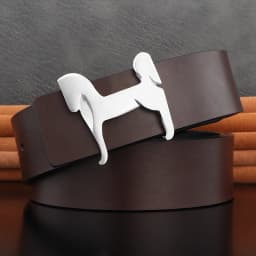 High grade Stainless steel horse slide buckle men belts 3.8cm wide genuine leather Waistband cowboy casual ceinture homme