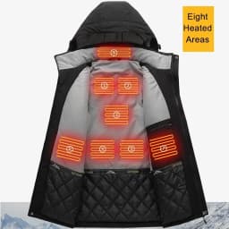 15 Areas Heated Jacket USB Men's Women's Winter Outdoor Electric Heating Jackets Warm Sports Thermal Coat Clothing Heatable Vest