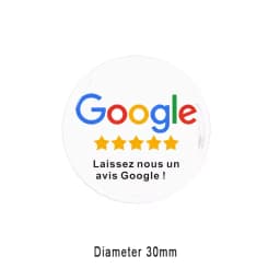 French Writing NFC Google Review Stand Plaque Display Boost Your Google Reviews Simple Quick Link to Review