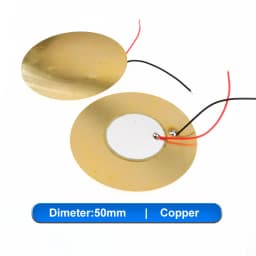 5-10pcs Piezoelectric Piezo Ceramic Wafer Plate Element Sounder Sensor With Wire For Buzzer Loudspeaker 12/15/18/20/27/35/50 mm
