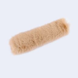 New 1 Pc Plush Fur Furry Bag Strap Covers Sleeves with Loop Fastener Cover for Bag Handles Replacements Accessories