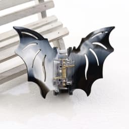 Bat-shaped Acetic Acid Material Halloween Funny Updo Festival Dress Hair Grab Hair Accessories for Women