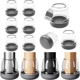 24pcs Gray Chair Leg Cover Diagonal Leg Floor Protectors Silicone Furniture Table Feet Protect for Chair Table No Noise