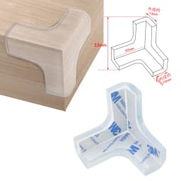 8pcs Child Baby Safety Silicone Protector Table Soft Transparent Children Anti Collision Table Corner Edge Protection Cover