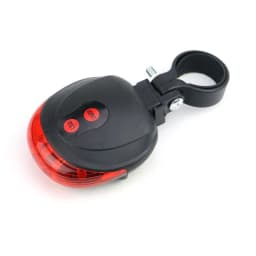Bicycle Red Tail Light Mountain Bike Night Riding Laser Light Flashing Rear Light Riding Warning Flashing Light Cycling Parts