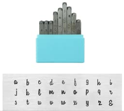 3mm Upper Case Jewelry Stamping Tools kit Punch Set with Letters Numbers Hand making Tool for Jewelry