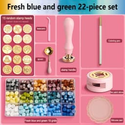 Wax Seal Stamp Set Kit Sealing Wax Storage Box Seal Furnace Craft Supplies For Wax Seal Christmas Wedding Invitation Decoration