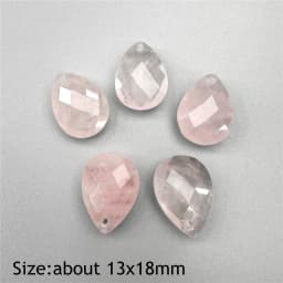 Water Drop Shape Stone Charms Faceted Amazonite Pendant Natural Gems Crystal Charms For Jewelry Making DIY Necklace 13x18mm