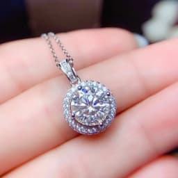 Big Bling Water Drop Pendant Real 925 Sterling Silver Long Chain Necklace for Women Fashion Jewelry Cute Statement Necklace