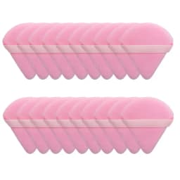 10/20Pcs Triangle Velvet Powder Puff Pizza Flours Mini Face Makeup sponge Cosmetics Washable Lightweight Makeup Tool