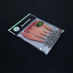 5PCS/bag 6cm7cm9cm Artificial Fluorescent Fishing Lures Squid Hook Cuttlefish Jigs Bait Spinnerbait Wood Shrimps Sea Fishing