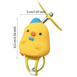 Cycle Handlebar Ornament Motorcycle Squeeze Lighted Doll For Electric Scooter Cute Scooter Handlebar Animal Doll For Cycle