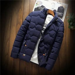 Autumn Winter Jacket Men Thicken Warm Cotton-padded Mens Jackets Slim Fit Stand Collar Youth Winter Jackets and Coats For Me