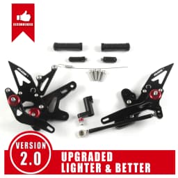 Arashi CNC Adjustable Rearset For KAWASAKI Ninja 250 2018 2019 2020 2021 2022 2023 Z250 Z 250 2019-2022 Footrest Foot Pegs