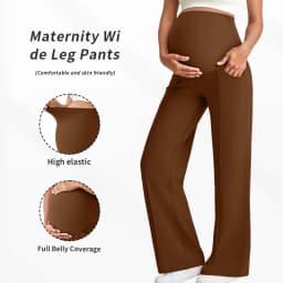 Plus Size Maternity Straight Pants 2026 Autumn Winter High Waist Pregnant Women Wide-leg Pants Outer Wear Premama Loose Trousers