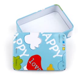1Pc New Vintage Cartoon Tin Box Sealed Jar Packing Boxes Sewing Accessories Jewelry Candy Coin Storage Gift Small Storage Box