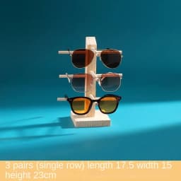 Handmade Wooden Display Organizer Rack for Glasses And Jewelry - Versatile Retail & Personal Use Storage Solution
