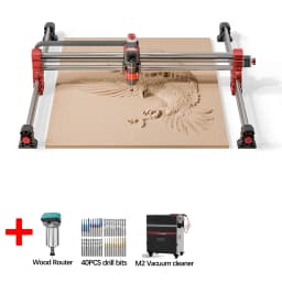 Twotree TTC-H40 CNC Engraving Machine 500W Spindle Motor 3Axis/4Axis 1000x1000x100mm for Stainless Steel Wood CNC Router Machine