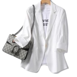 2026 Spring Summer New Temperament Versatile Large Size Women's Small Blazer Coat Loose Elegant FemaleThin Blazer Jacket 4XL