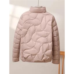 New Women Down Cotton Jacket 2025 Winter Temperament Elegant Female Coat Comfortable Loose Ladies Cotton Padded Outerwear