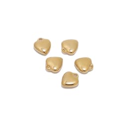 5Pcs Stainless Steel 4 Style Classical Heart Charms Pendants DIY Jewelry Making Necklace Bracelets Findings
