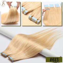 TESS Tape In Human Hair Extensions 2.5g/pc Natural Hair Extensions Hair Brown Adhesive Skin Weft Double Side Seamless Invisible