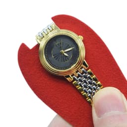 Portable Watch Bag Gift Shock-proof Press Button Short Velvet Snap Design Jewelry Box Watch Packing Pouch