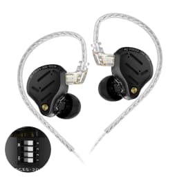 KZ Pisces Dual Dynamic Drive Unit Earphones With Sound Adjustment Switch Two Versions In Ear Earbuds