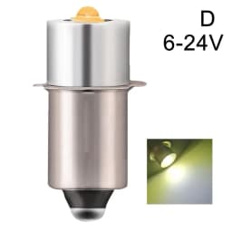P13.5S E10 BA9S Base 5W LED Upgrade Bulbs White Maglite Flashlight 6500K 3W DC6V-24V Replacement Bulbs Torches Work Lamp