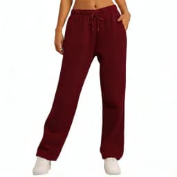 Autumn Winter Women's Solid Color Sweatpants Daily Casual Pants Women's Wide Leg Pants Comfortable Loose Drawstring Women's Trou