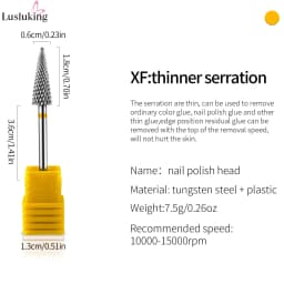 Tip Tungsten Carbid Nail Drill Bits Electric Manicure Drill Accessory Milling Cutters for Nail Gel Polish Remover Nail Tools