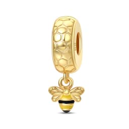 Original Charms Beads 925 Sterling Silver Golden Leopard Firefly Butterfly Hot Air Balloon Beads Fit DIY Bracelet Fine Jewelry