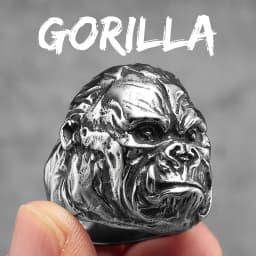 Stainless Steel Animal Men Rings Eagle Dog Dragon Bird Snake Punk Hip Hop Trendy For Male Boy Jewelry Creativity Gift Wholesale