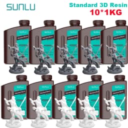 SUNLU 10KG Standard / Water-Wash / Water Wash ABS LIKE 3D Resin 1KG/Bottle 405nm UV Resin For Most SLA/DLP/LCD 3D Printer 1kg