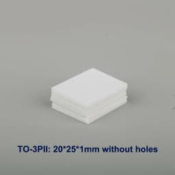 10Pcs TO-220/3P/3PL/3PII Aluminium Oxideceramic Plate Triode Insulating Gasket