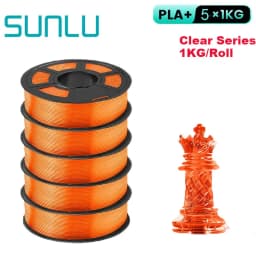 SUNLU 5KG PLA Plus/Clear/AntiString Filament 1.75mm 1kg Spool (2.2lbs) Neatly Wound Filament Fit Most FDM Printer