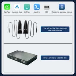 RoadTop Wireless CarPlay Android Auto for Mercedes Benz C-Class & GLC-NTG5.0 2015-2018 with Mirror Link AirPlay Car Play