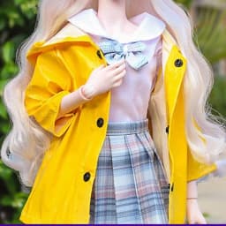 60cm BJD Doll's Clothes Skirts 1/3 bjd Wakatide's Winter Leather Suit fullset cloth for 60cm BJD Doll