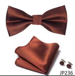 Great Quality Silver Office Butterfly Hanky Cufflink Set Bowtie For Men Geometric Hombre Formal Clothing