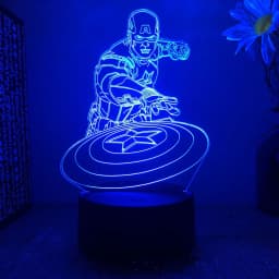 3D acrylic LED night light Spider Man visual 16 color gradient touch switch USB desk lamp holiday gift home decoration