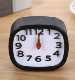 Non Ticking Mechanical With Night Light Home Use Desk Large Display Silent Sweep Snooze Bedside Decoration Alarm Clock MJ924