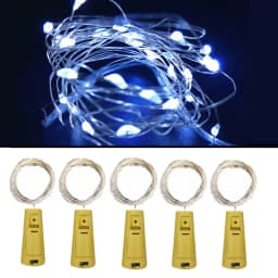 5pcs Bar LED Wine Bottle Cork String Fairy Lights Holiday Decoration Garland Fairy Lights Christmas Copper Wire String Lights