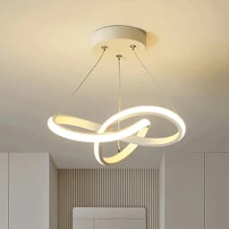 Modern LED Pendant Light With Irregular Streamlined Design Creative Small Hanging Light For Bedrooms Dining Rooms Study Rooms